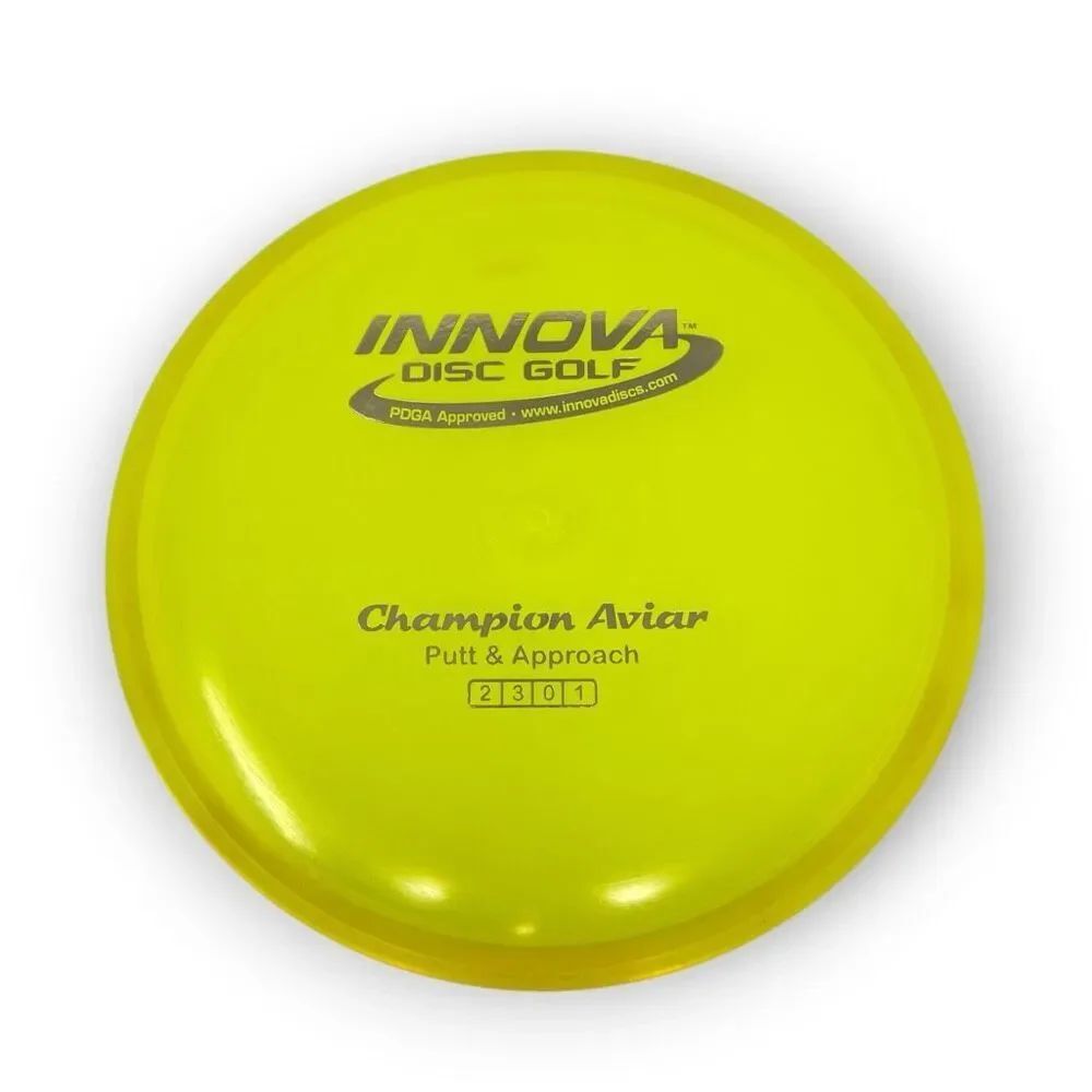 Innova Champion Aviar Yellow Transparent 175g 2301 Putt & Approach Golf Disc